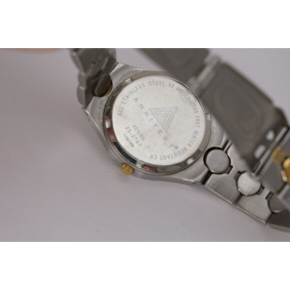 Fossil Arkitekt Watch FS-2787 Mens 35mm Two Tone Case Band Quartz Two Hands - Picture 6 of 8